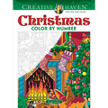 Creative Haven Christmas Color by Number - Paperback