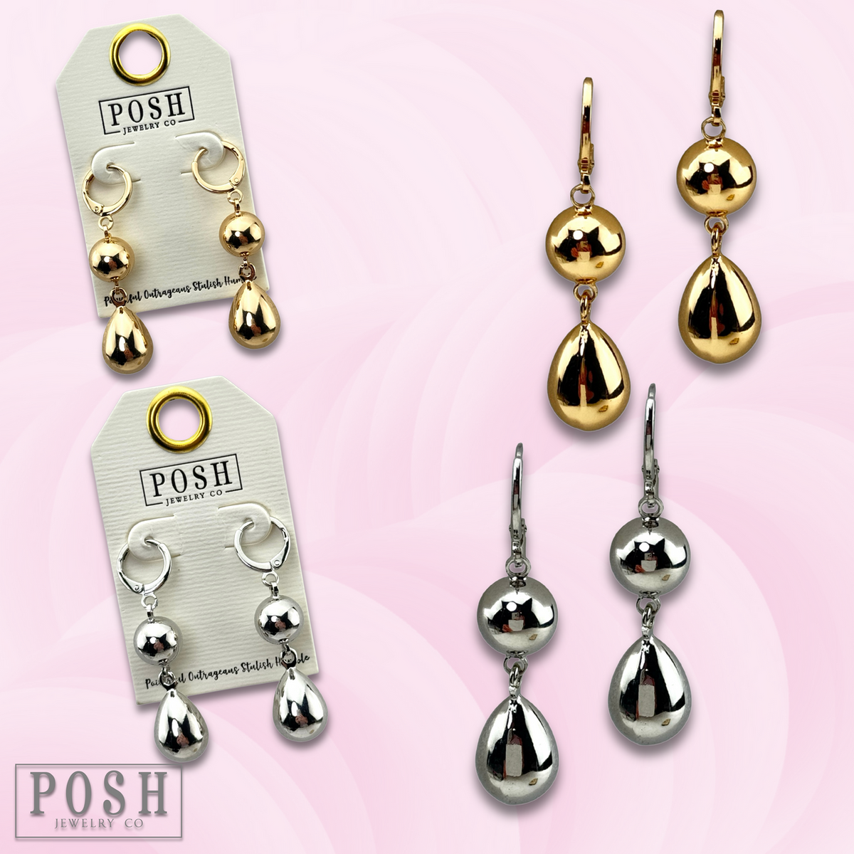 Shiny bead earring