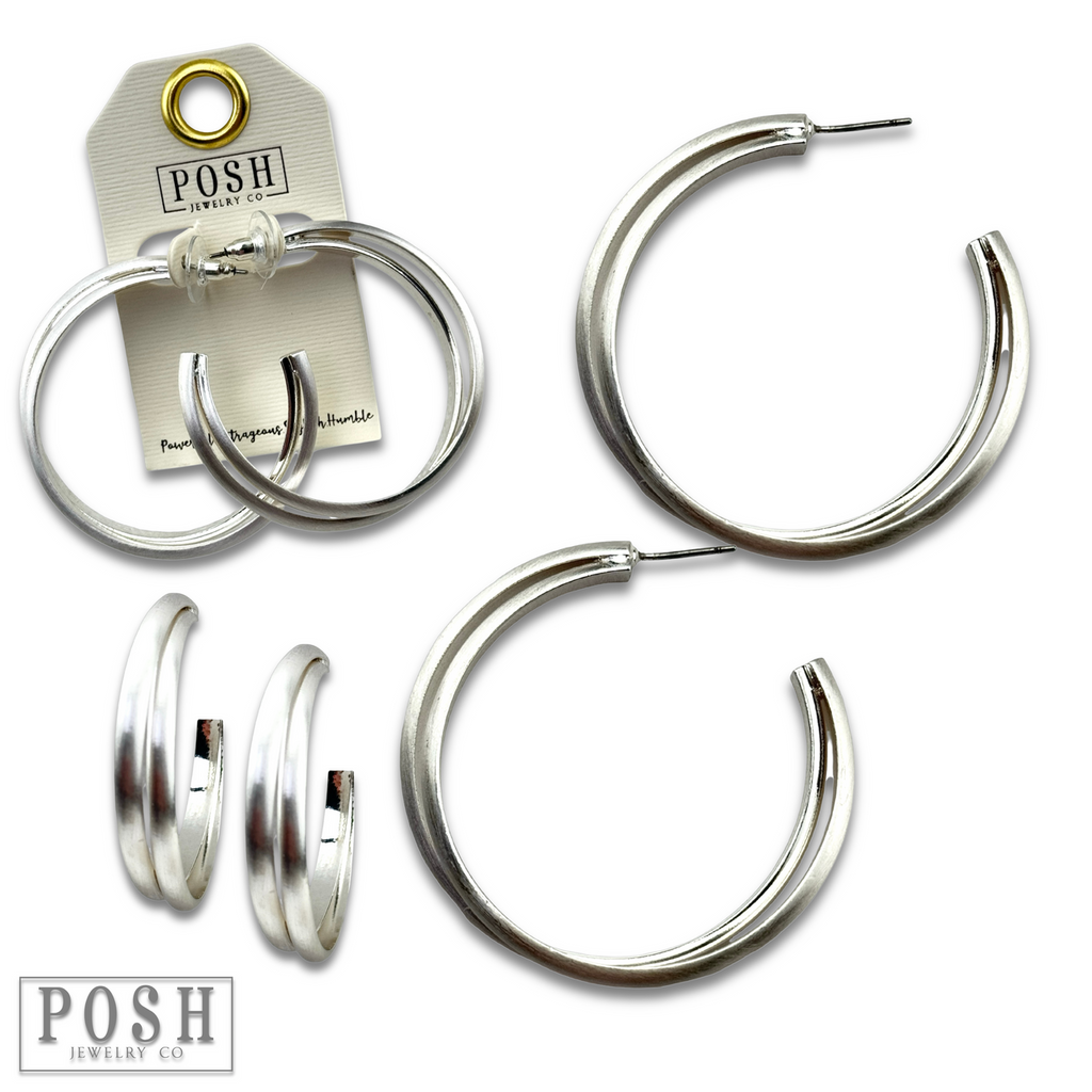Double hoop earring