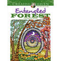 Creative Haven Entangled Forest Coloring Book - Paperback