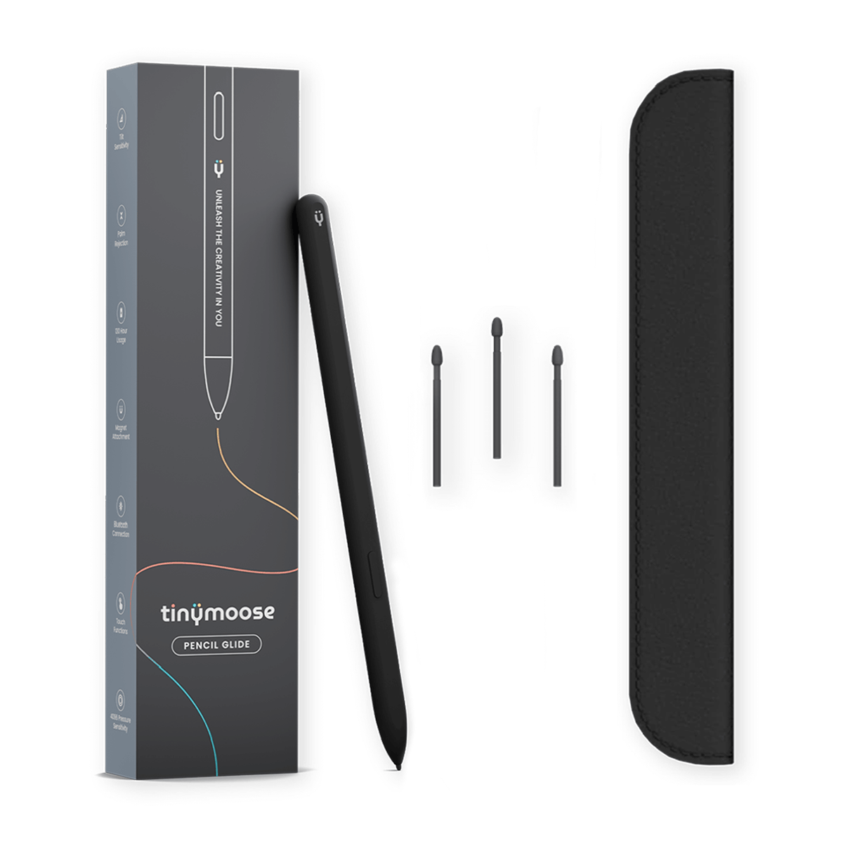 Pencil Glide | (Midnight Black) Compatible with Samsung Galaxy Tab S7, S8, S9 & other EMR-supported tablets