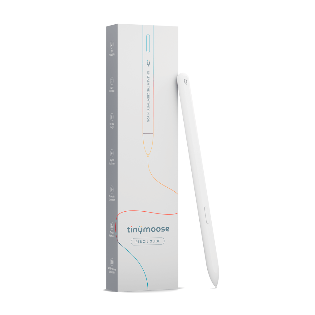 Pencil Glide | (Alpine White) Compatible with Samsung Galaxy Tab S7, S8, S9 & other EMR-supported tablets