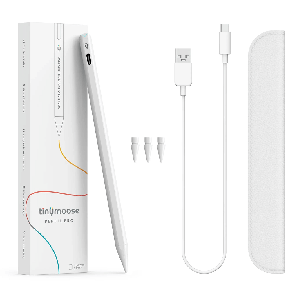 Pencil Pro - iPad Pen With USB-C Charging | Pearl White