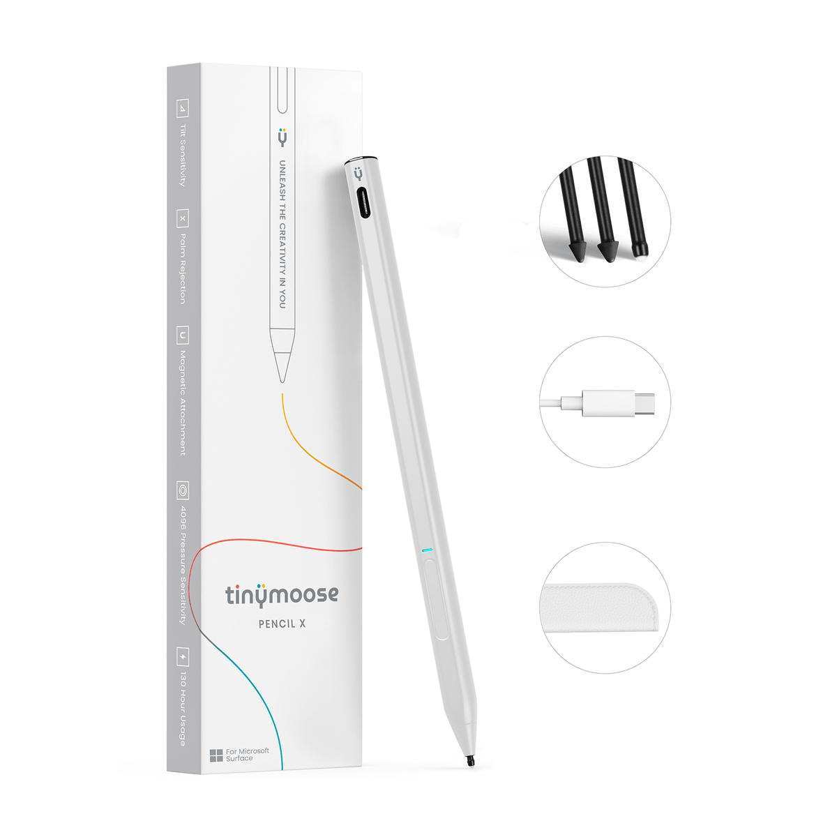 Pencil X – For Microsoft Surface Devices Supporting MPP Protocol - White