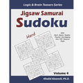 Jigsaw Samurai Sudoku: 500 Hard Jigsaw Sudoku Puzzles Overlapping into 100 Samurai Style - Paperback