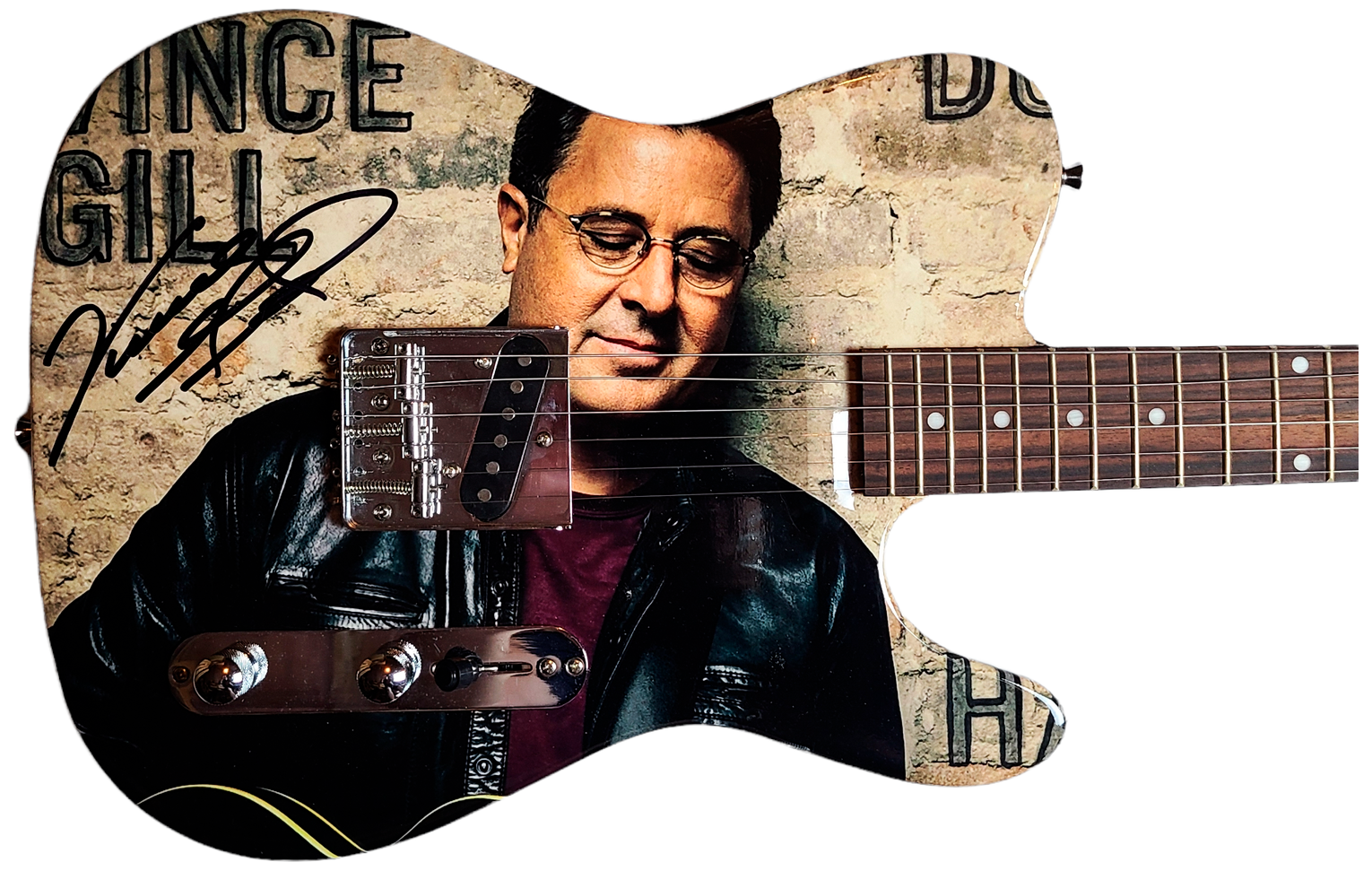 Vince Gill Signed Autographed Album LP CD Graphics Photo Guitar