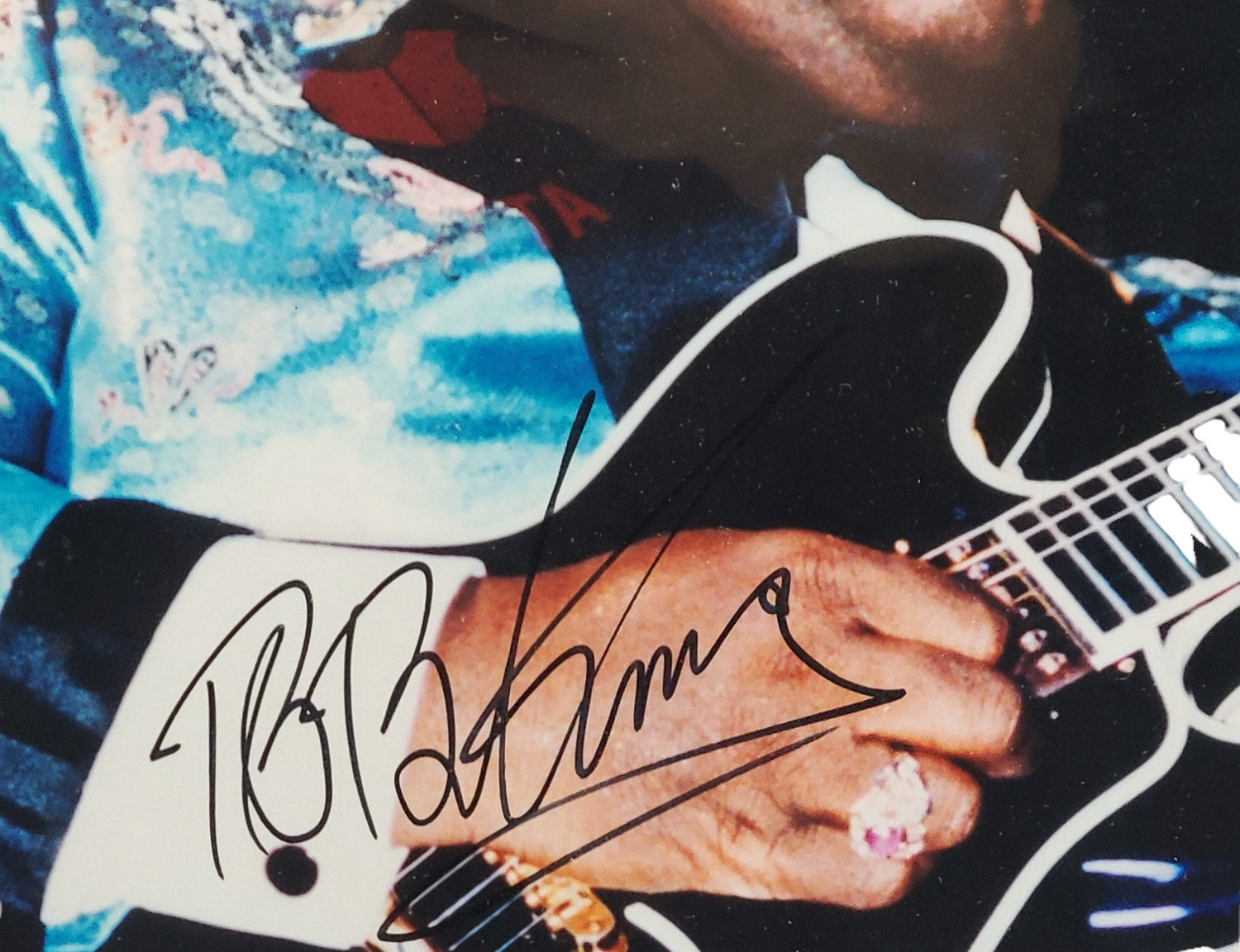 B.B. King Signed Framed Photo Custom Display AFTAL UACC RD PSA Precert