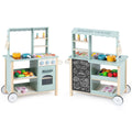 Wooden Kitchen Playset with Cookware Accessories
