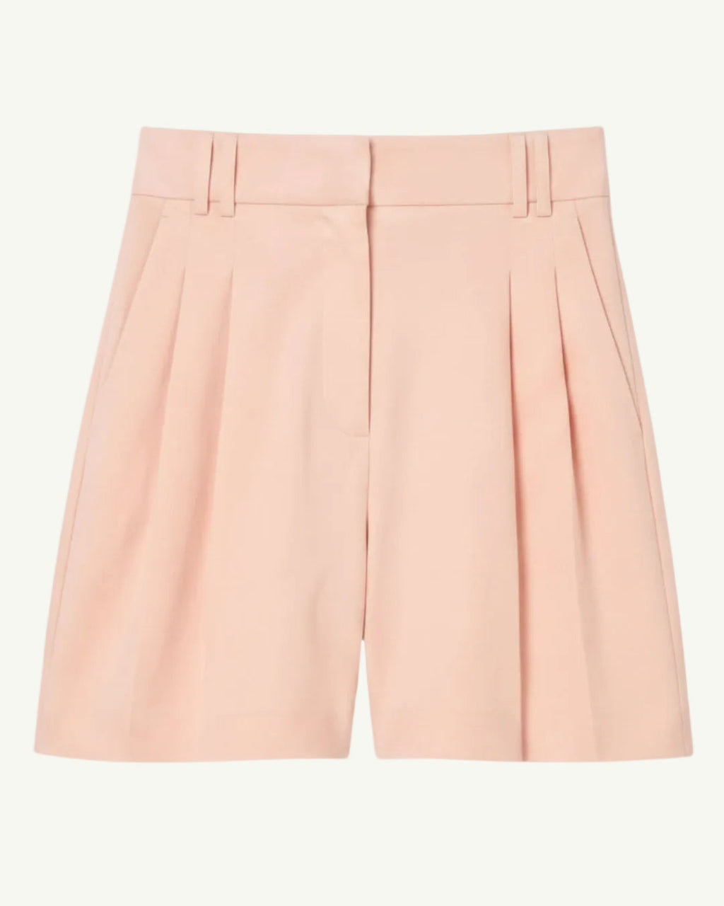 Linen Pleated Short | Quartz