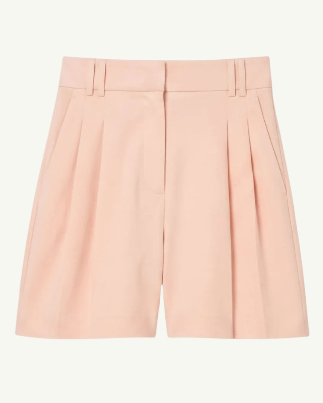 Linen Pleated Short | Quartz
