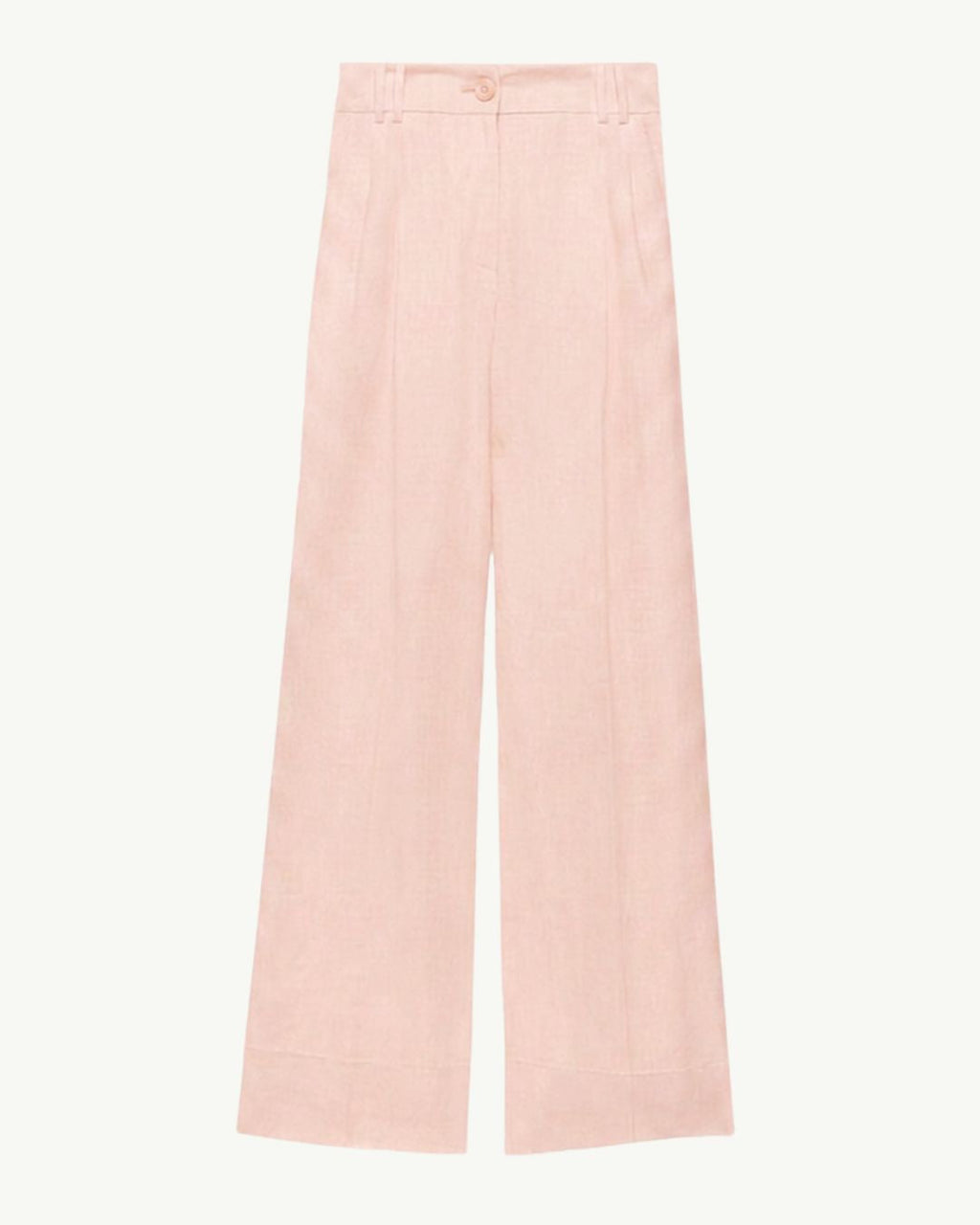 Linen Pleated Trouser | Quartz
