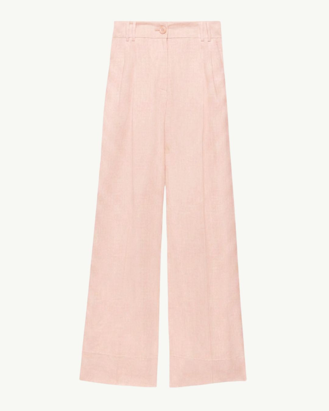 Linen Pleated Trouser | Quartz