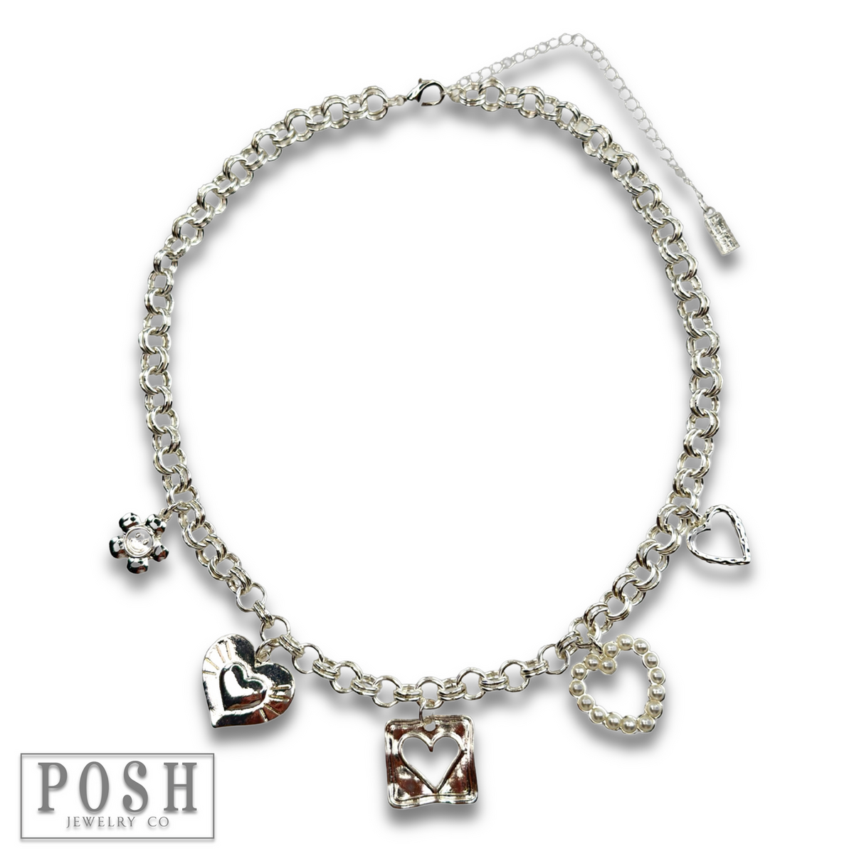 Flirty charm necklace