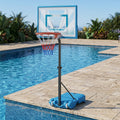 Pool Basketball Hoop with Adjustable Height and Weighted Base
