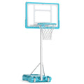 Pool Basketball Hoop Poolside Portable Basketball Goal with Shatterproof Backboard-White