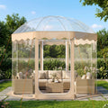 Pop Up Bubble Tent 10x10 FT for 8-10 People Weatherproof Pod with 540¬∞ Panoramic Clear PVC