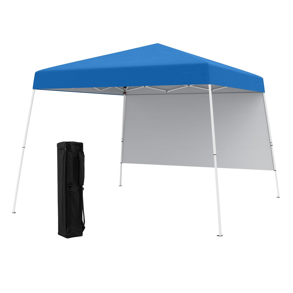 8 X 8 Feet Pop up Canopy Tent with 1 Sidewall and Portable Backpack