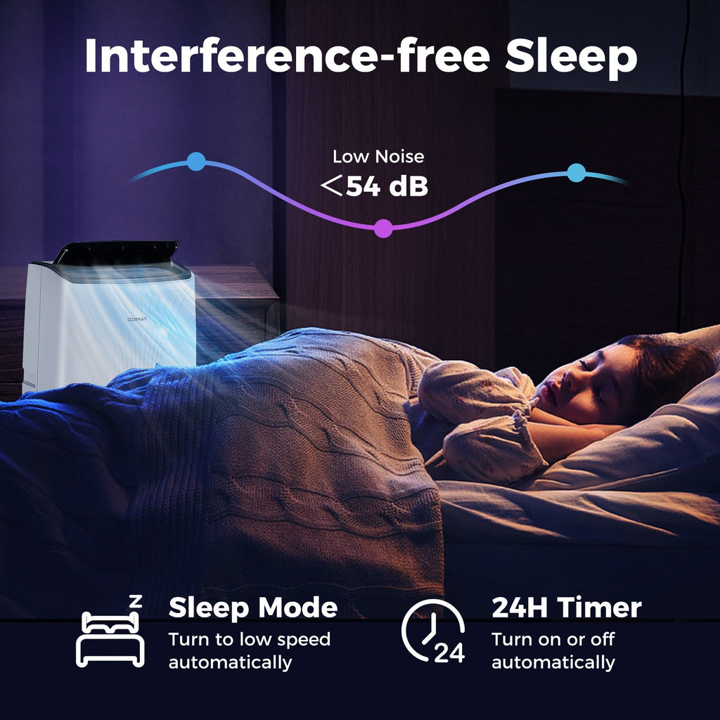 12000 BTU Portable Air Conditioner with Heat and Smart WiFi