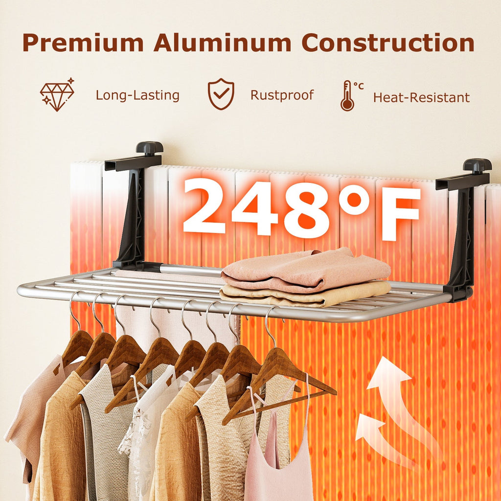 Portable Aluminum Clothes and Towel Drying Rack
