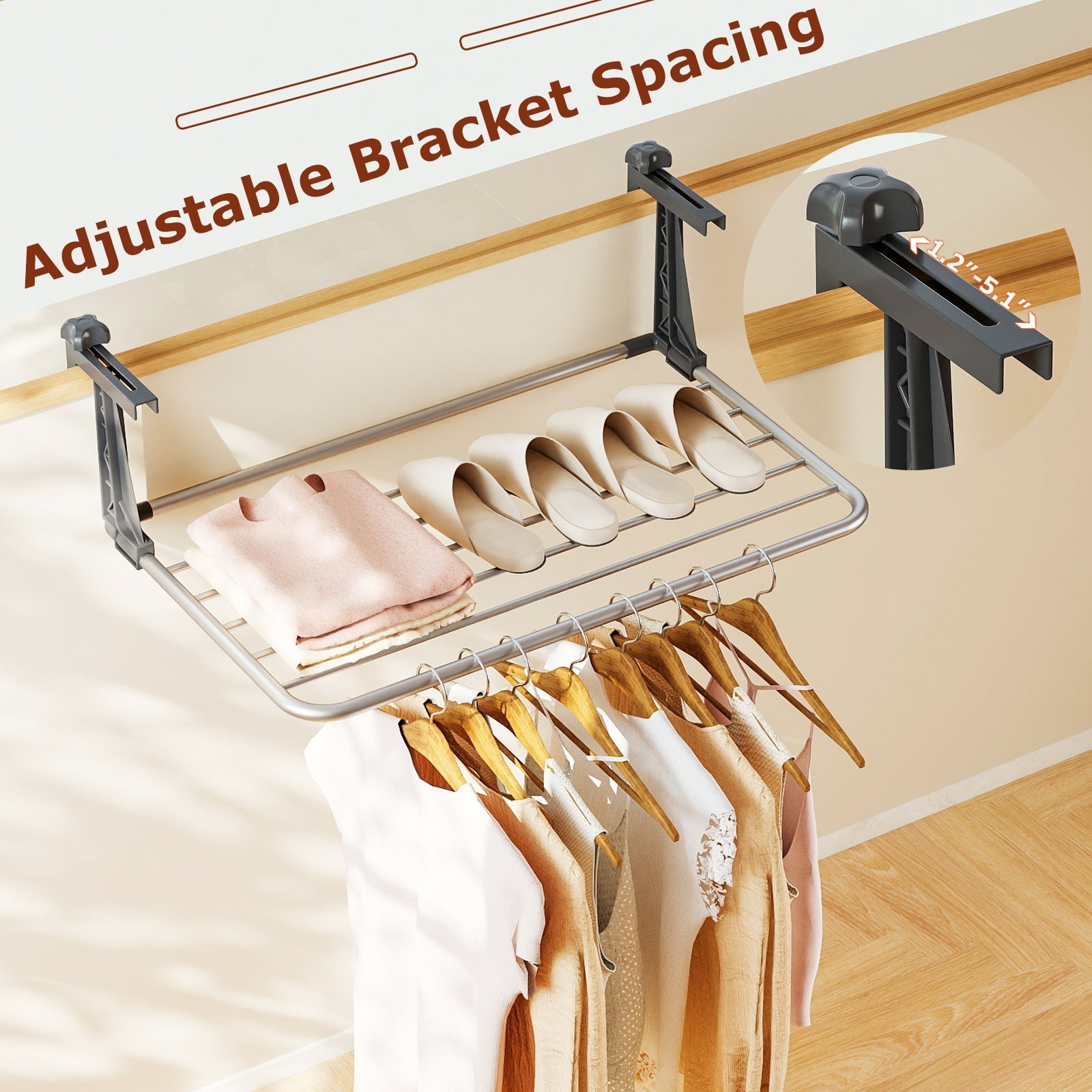 Portable Aluminum Clothes and Towel Drying Rack