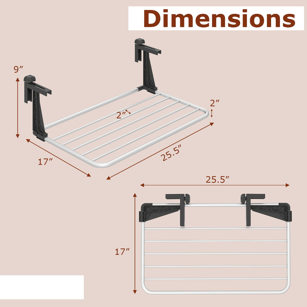 Portable Aluminum Clothes and Towel Drying Rack