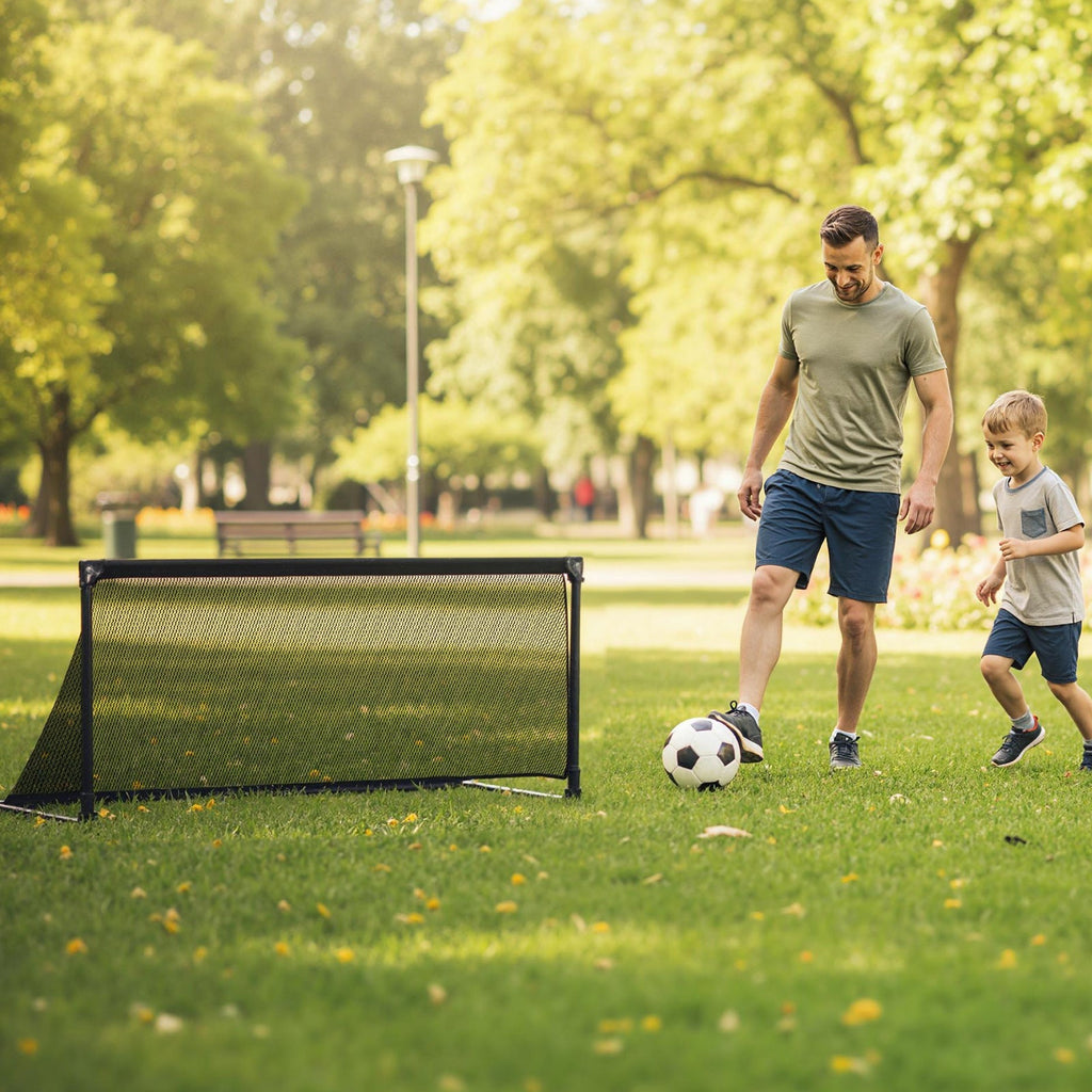 Portable POP Up Toddler Soccer Net with Metal Frame