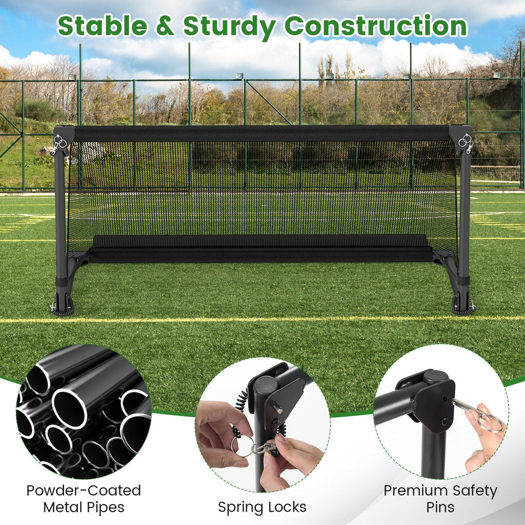 Portable POP Up Toddler Soccer Net with Metal Frame