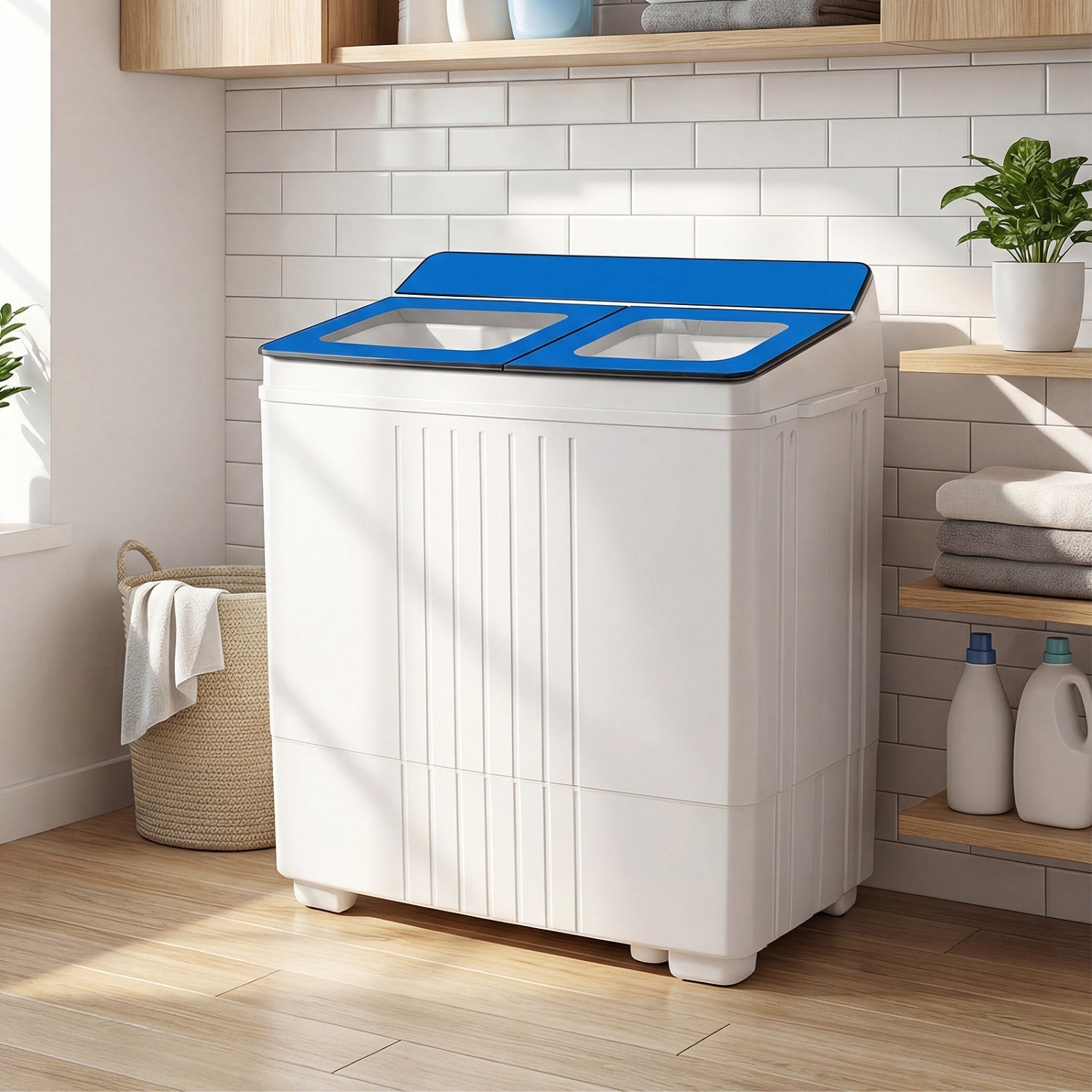 Portable Washing Machine 18 lbs Mini Laundry Machine with 11 LBS Washer