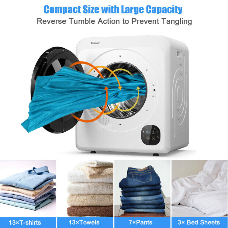 Powerful 1700W Tumble Dryer Steel Tub Fast Drying Performance