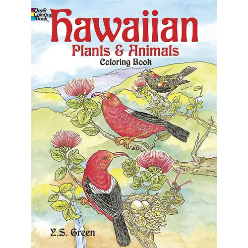 Hawaiian Plants and Animals Coloring Book - Paperback