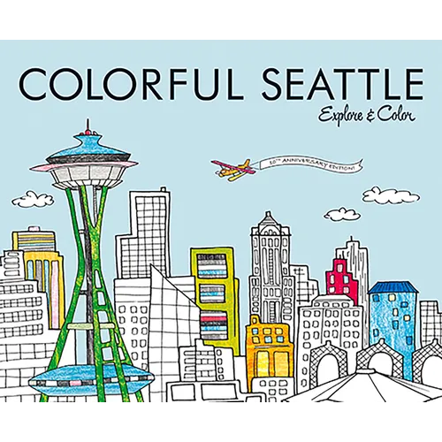 Colorful Seattle: Explore & Color - Paperback