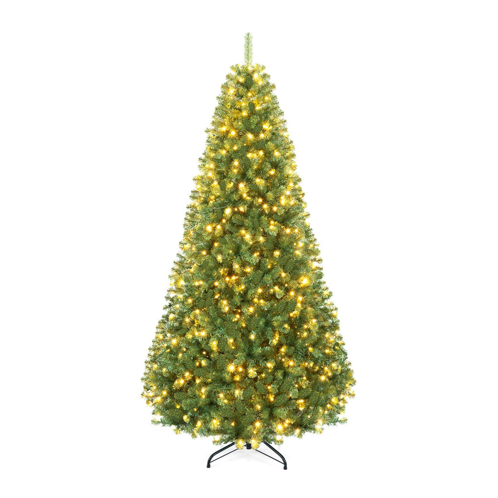 6-8 Ft Pre-Lit Artificial Christmas Tree with Remote Control