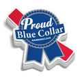 Proud Blue Collar 5 Inch Decal