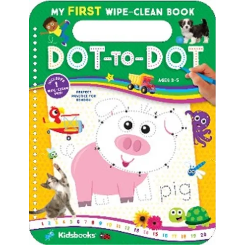 My First Wipe-Clean Book: Dot-To-Dot - Spiral
