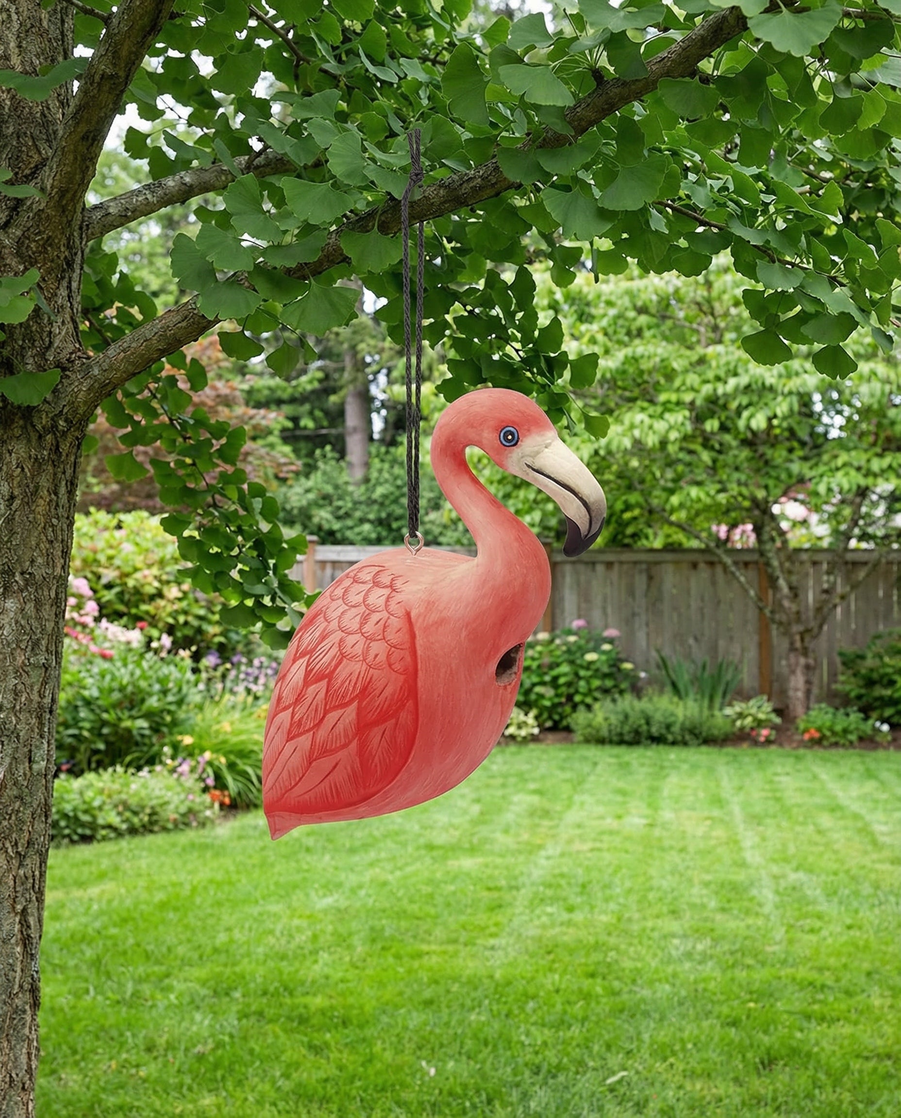 Flamingo Gord-O Wooden Birdhouse