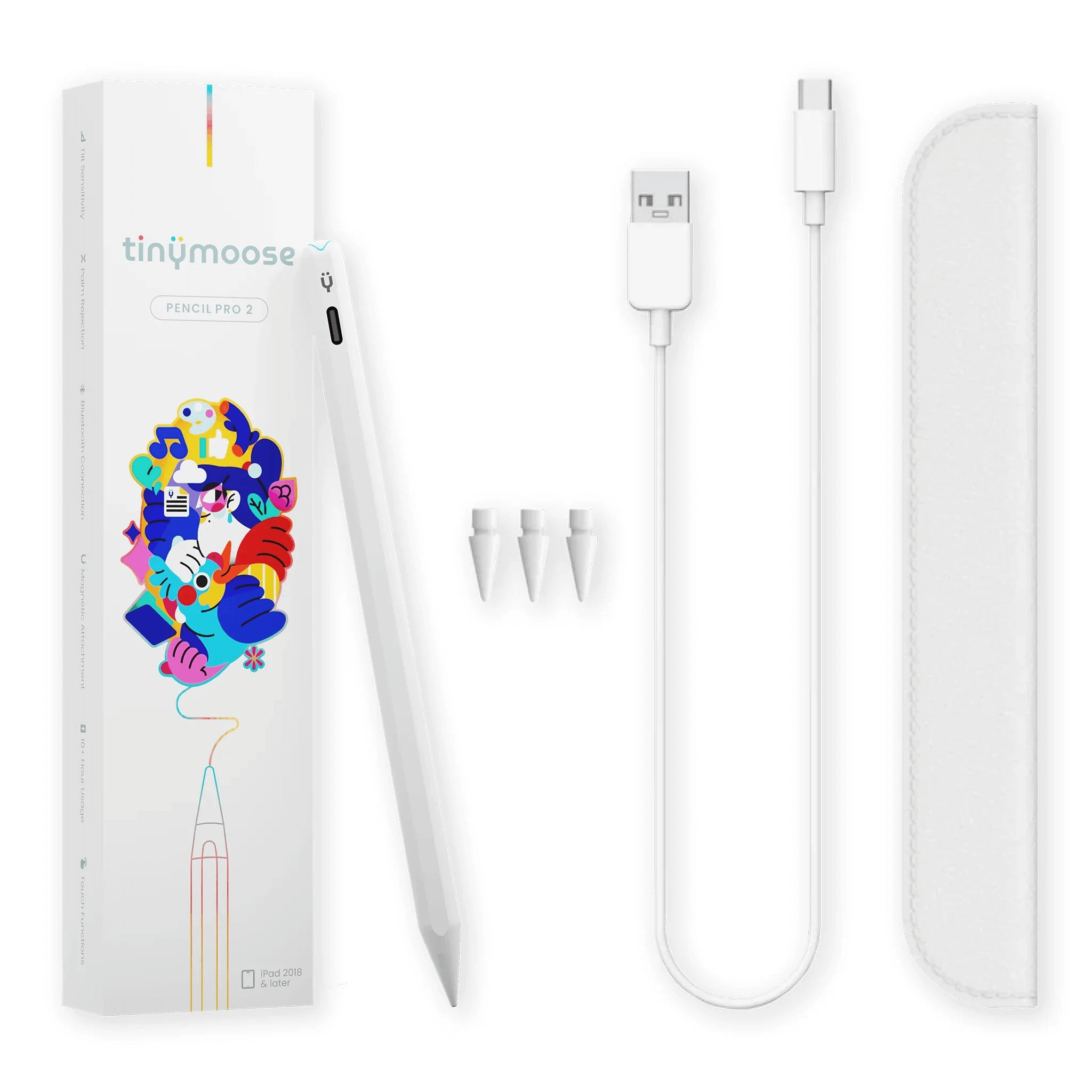 Pencil Pro 2 | Alpine White - iPad Pen with Gesture Control