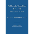 Vital Record of Rhode Island 1636-1850: Births, Marriages and Deaths: Providence - Paperback