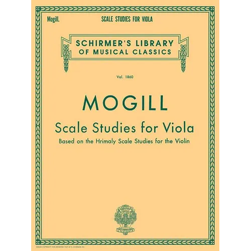 Scale Studies for Viola: Schirmer Library of Classics Volume 1860 Viola Method - Paperback
