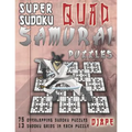 Super Sudoku Quad Samurai Puzzles: 75 Overlapping Sudoku Puzzles, 13 Sudoku Grids in Each Puzzle - Paperback