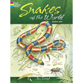 Snakes of the World Coloring Book - Paperback