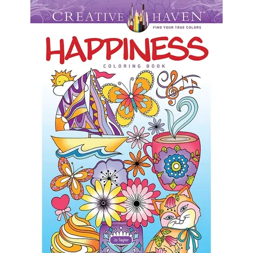 Creative Haven Happiness Coloring Book - Paperback