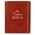 KJV Holy Bible, My Creative Bible, Faux Leather Hardcover - Ribbon Marker, King James Version, Toffee Brown W/Elastic Closure - Hardcover