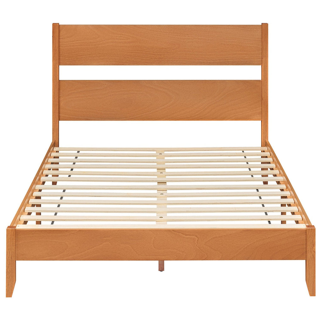 Queen Bed Frame with Headboard and Solid Wood Legs