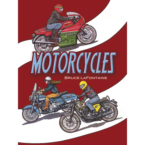 Motorcycles Coloring Book - Paperback