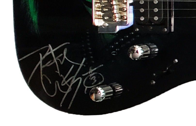 KISS Peter Criss Signed Autographed Guitar ACOA