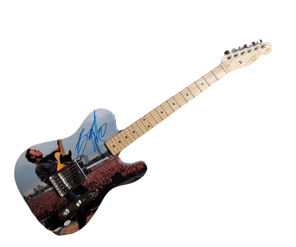 Bruce Springsteen Signed Live Concert Photo Graphics Guitar UACC AFTAL ACOA