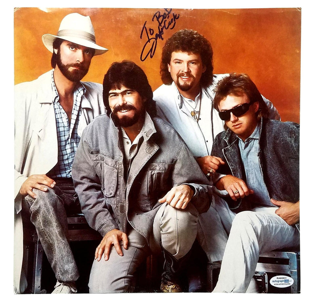 Jeff Cook Signed Autographed LP Album Sleeve ACOA