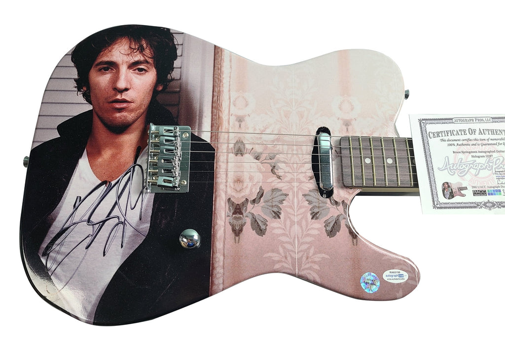 Bruce Springsteen Autographed Darkness LP Album Cd Photo Graphics Guitar ACOA