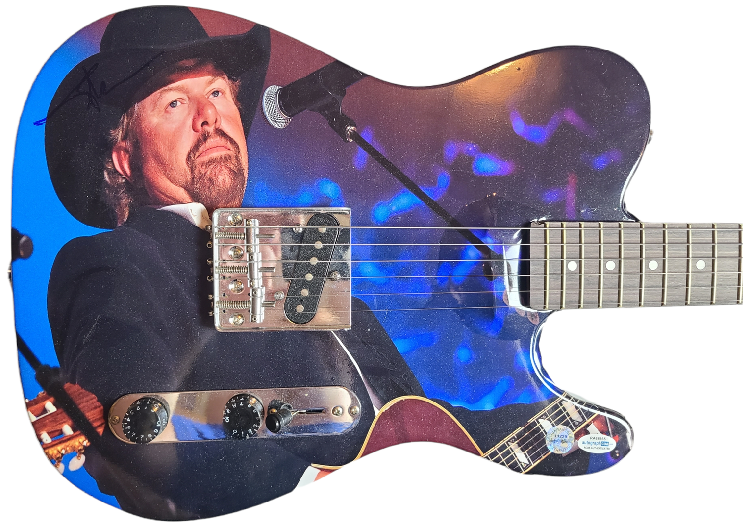 Toby Keith Signed Autographed Custom Photo Graphics Guitar ACOA ACOA
