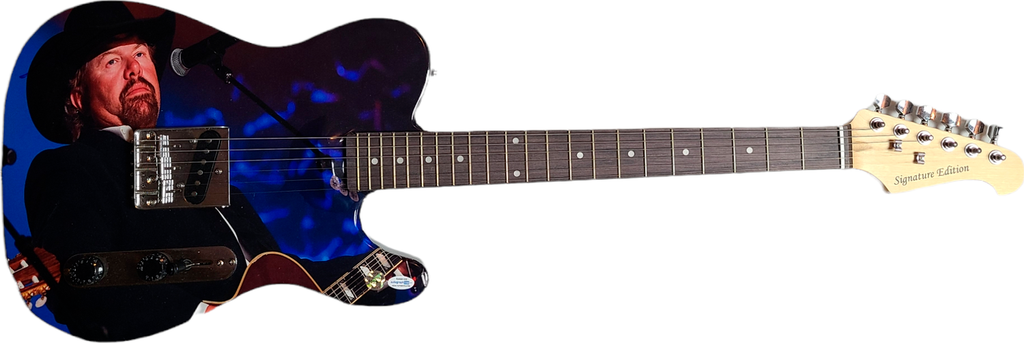 Toby Keith Signed Autographed Custom Photo Graphics Guitar ACOA ACOA
